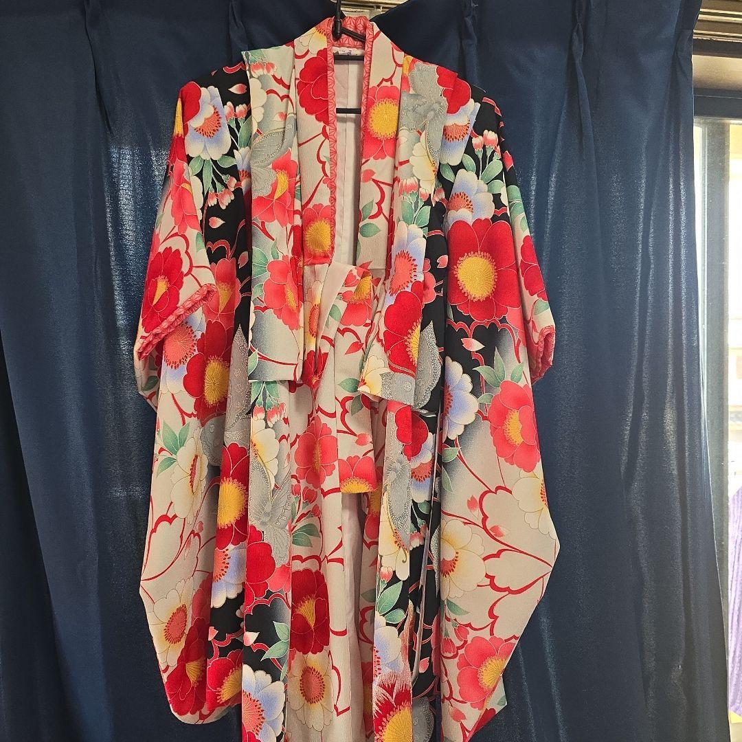 【七五三　着物セット　ブランド花夢二　7歳　 髪飾りプレゼント付き