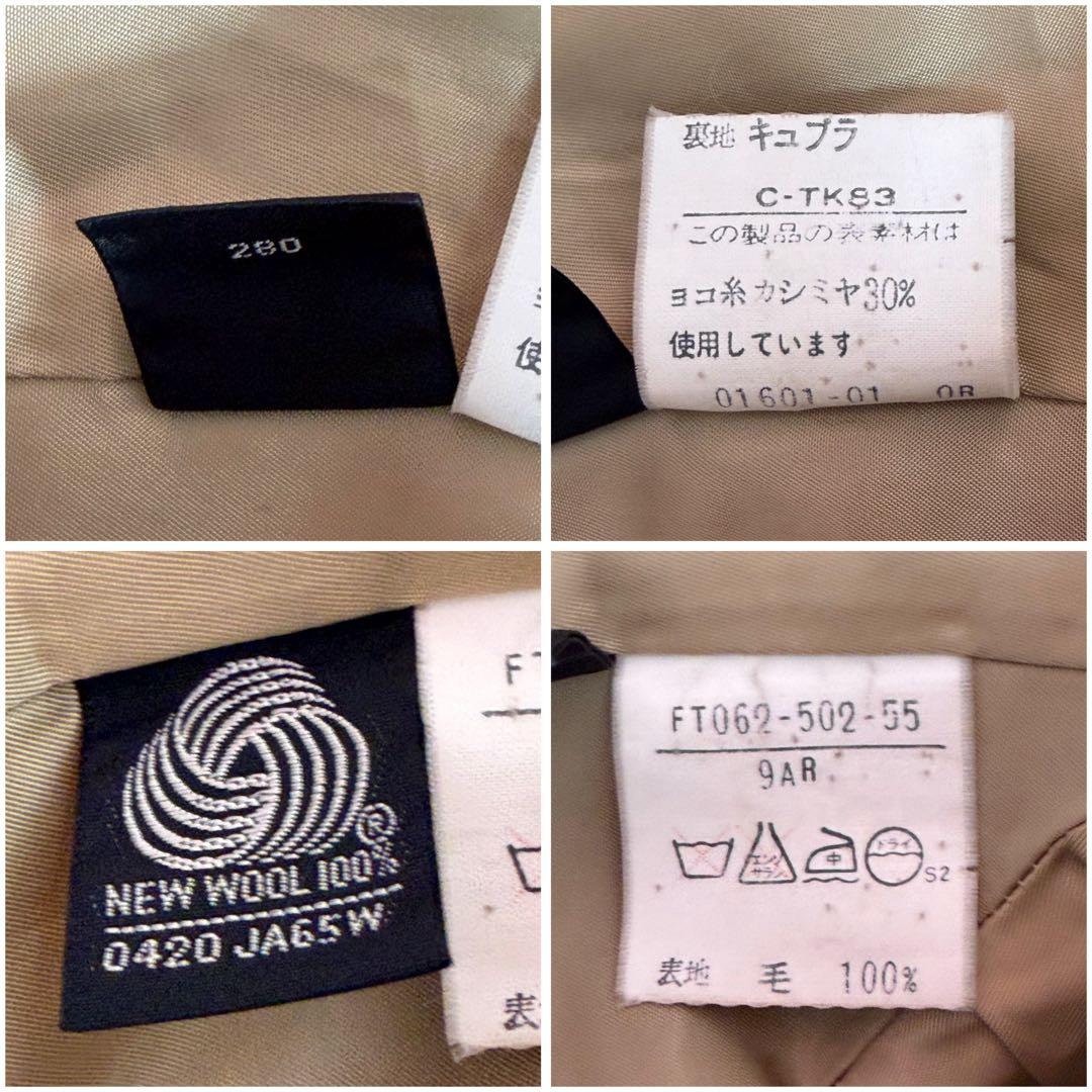 美品/L〜✨BURBERRY ダブルフェイス カシミヤ ダブルチェスターコート