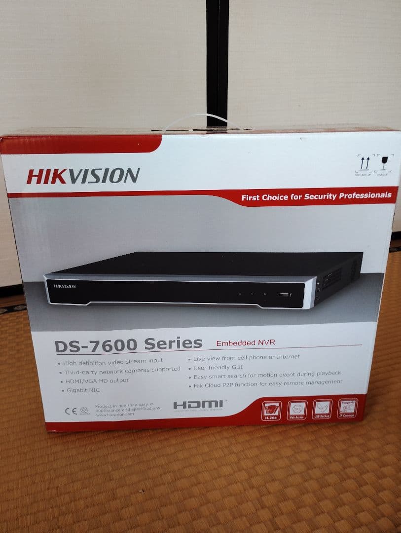 HIKVISION DS-7608NH-12/8P ネットワークビデオレコーダー