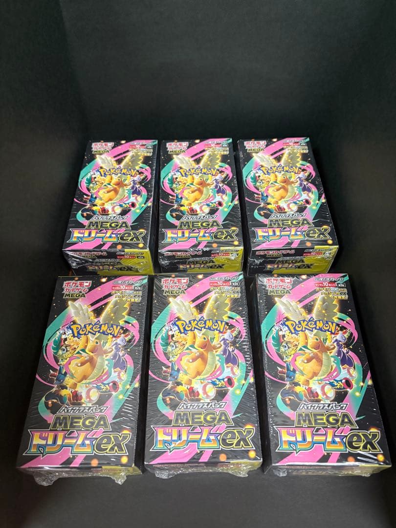 シュリンク付き ポケモンカード MEGAドリームex 6BOX
