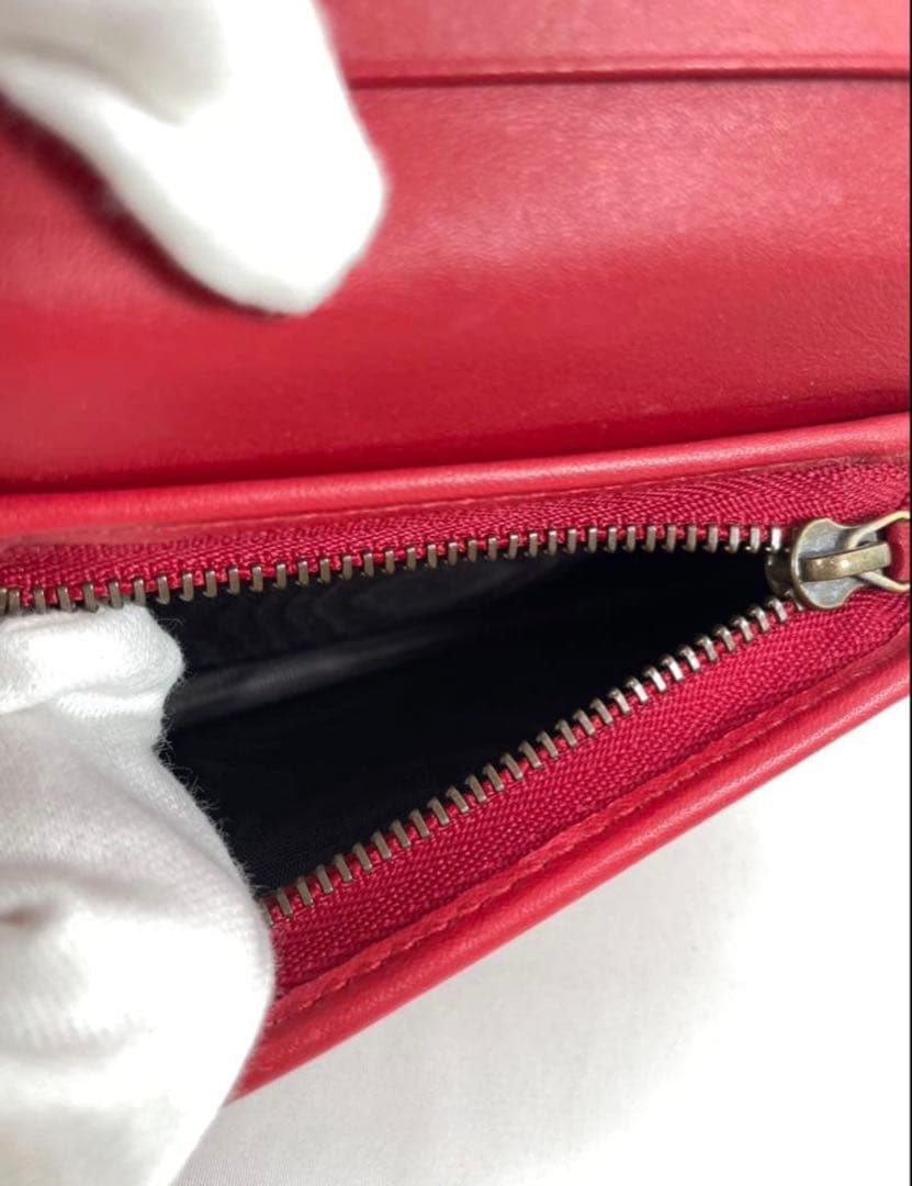 【美品│最安値】GUCCI グッチ 二つ折り財布 チェリー GGスプリーム