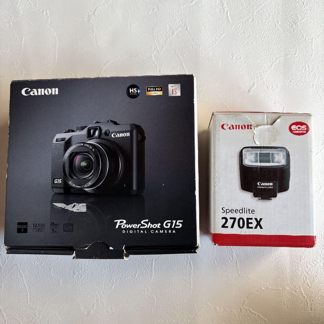 Canonキャノンpowershot G15 スピードライト270EX付