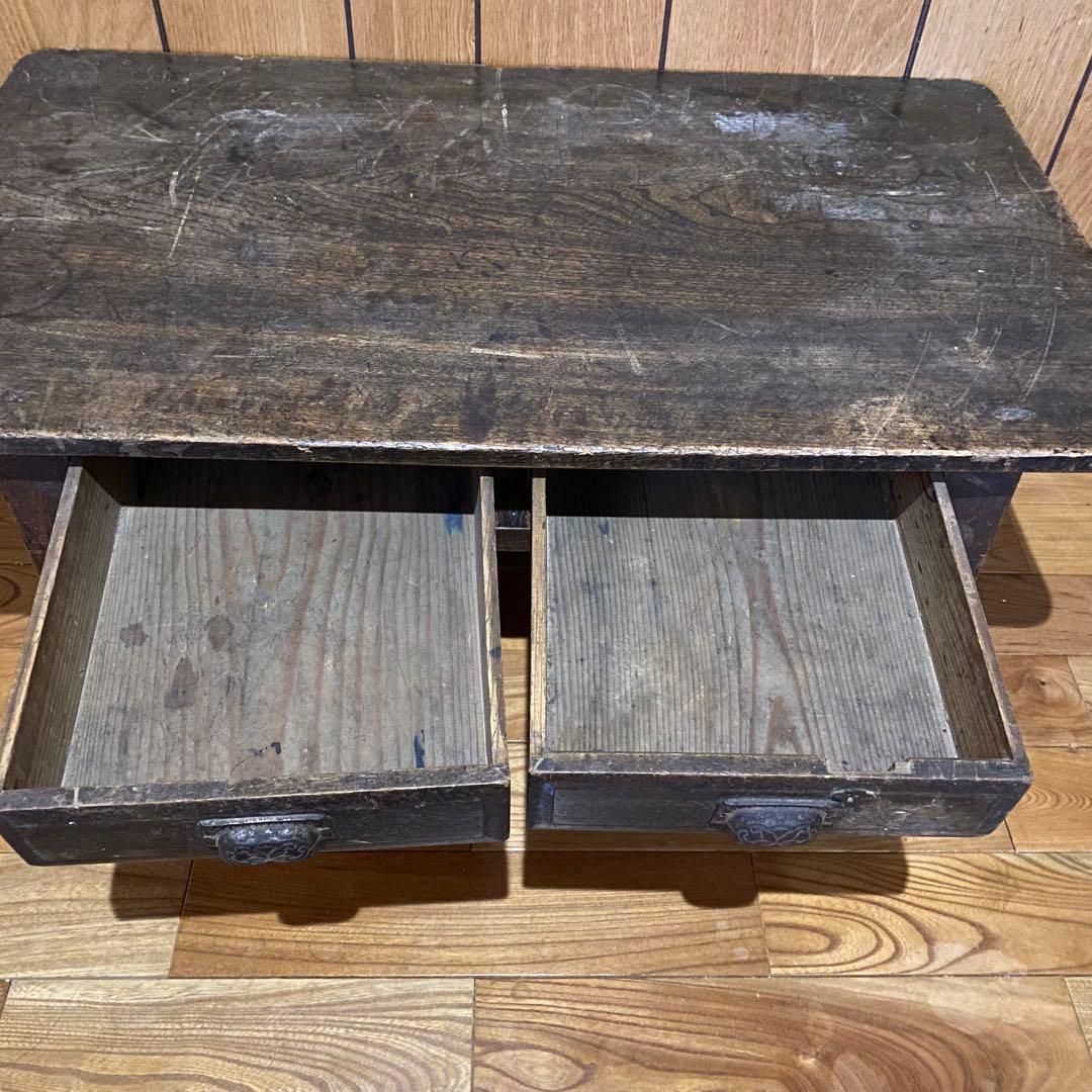 ●アンティーク 文机 テーブル ローデスク 家具天然木 古道具 骨董