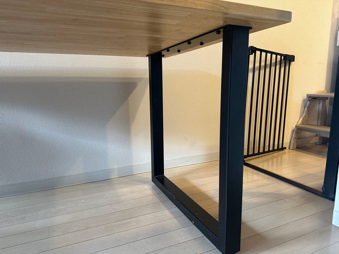 KANADEMONO ダイニングテーブル 160×80ラバーウッドナチュラル