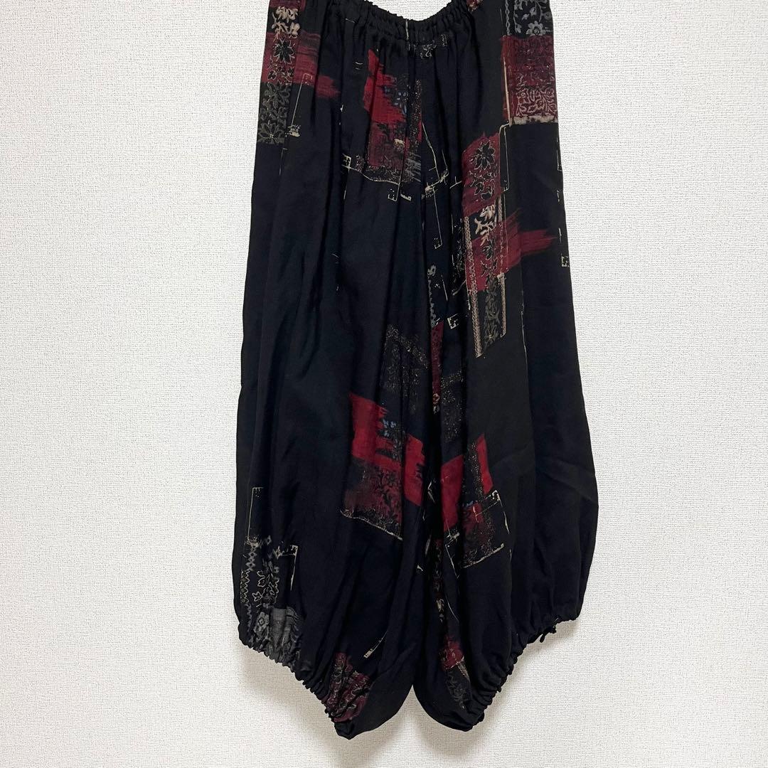 服　　　Y's ヨウジヤマモト　総柄　アシメ　バルーンパンツ　ユニセックス