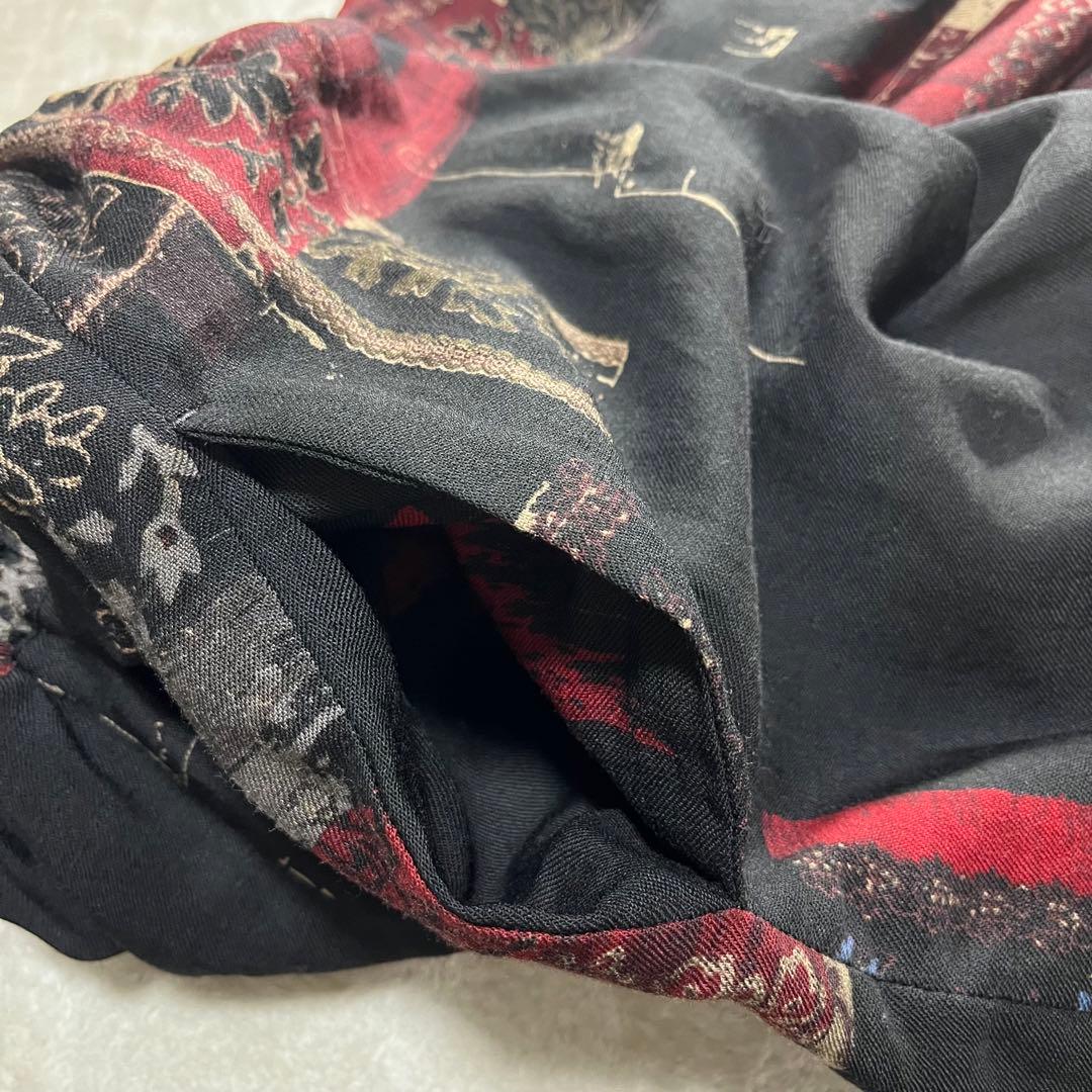 服　　　Y's ヨウジヤマモト　総柄　アシメ　バルーンパンツ　ユニセックス