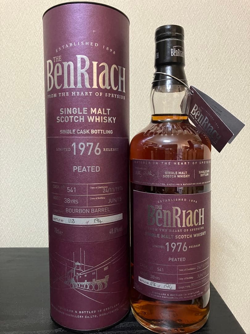 BenRiach ベンリアック1976 38年 OB 未開封品 箱付