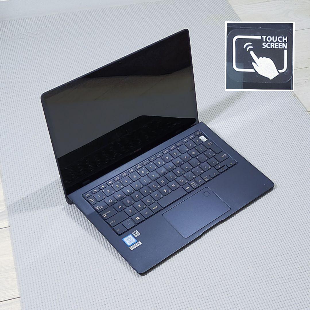 ★超美麗4K液晶★人気ZenBook★第8世代i7/新品SSD★薄型軽量タッチ式