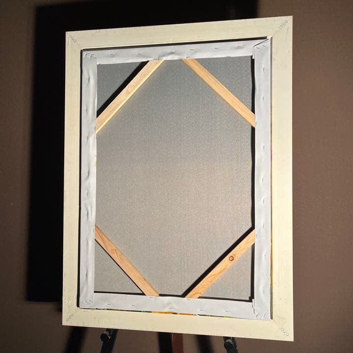 手書き油絵 ひまわり畑（大）額付 絵画 インテリア 油彩画