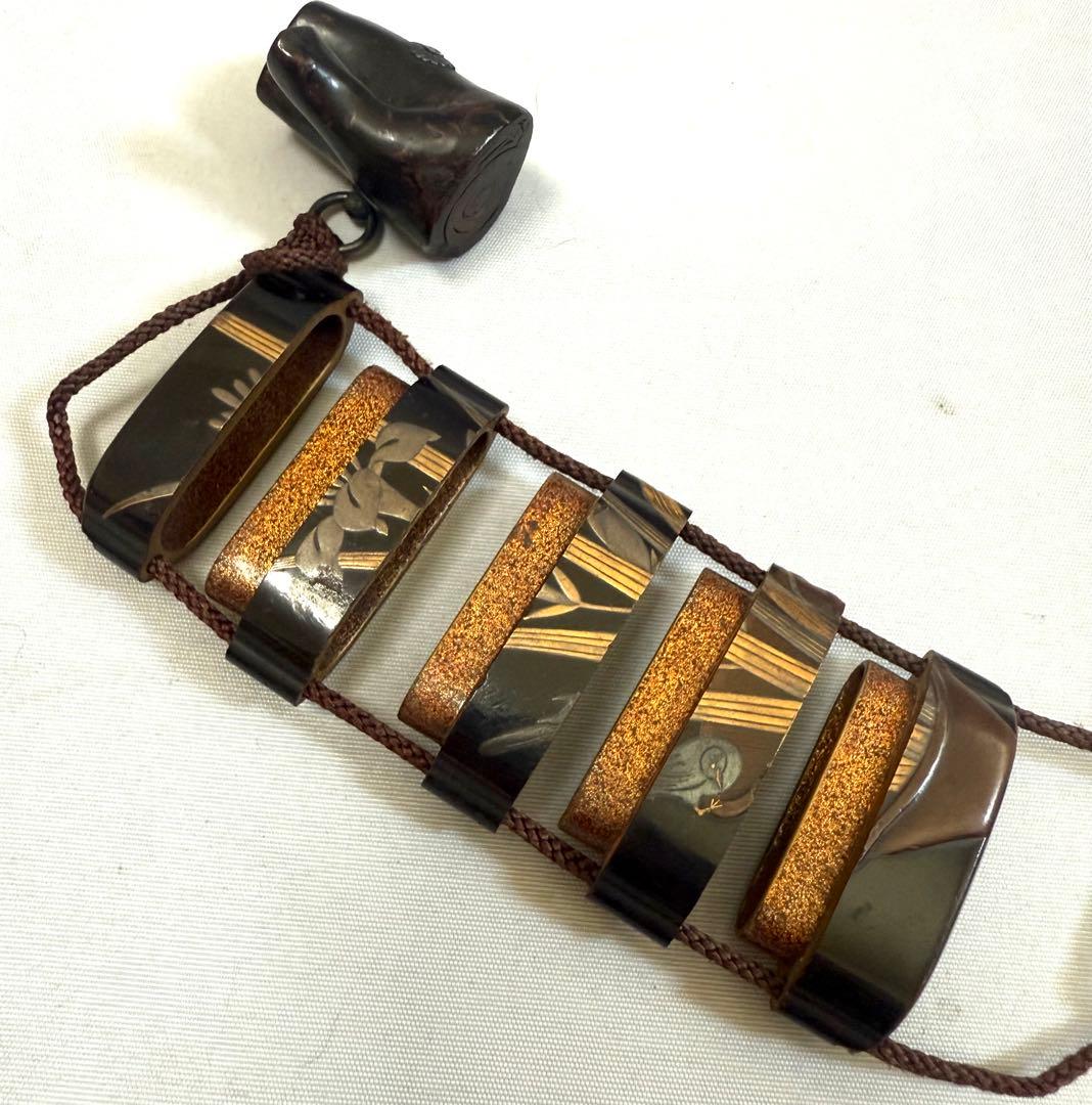 漆器印籠　根付あり