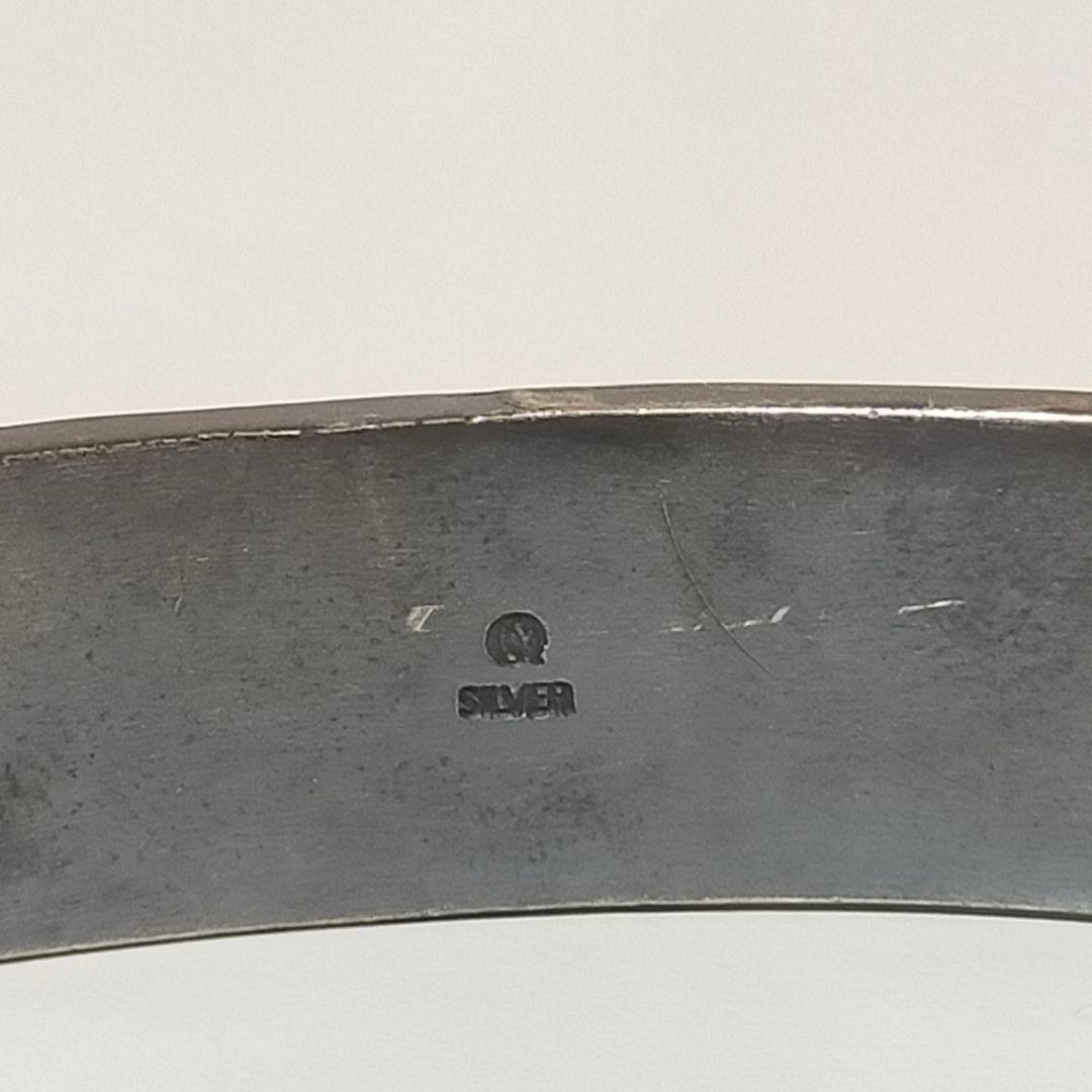 AQUA SILVER 幸せを運ぶ 6ペンスバングル BG-089BRF