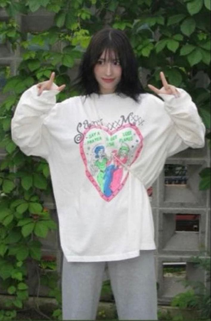 SAINT xxx M xxx セントマイケル ロングTシャツ