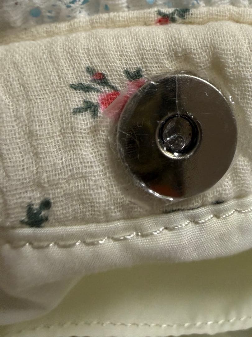 merry jenny　お花のガーゼキルトショルダーバッグ　ピンク