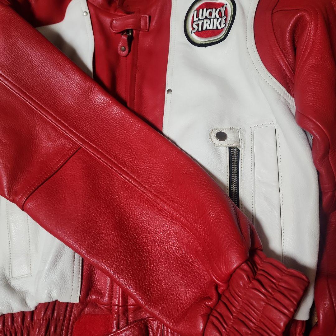 SCHWANTZ　LUCKY STRIKE　SUZUKI　レザージャケット　3L