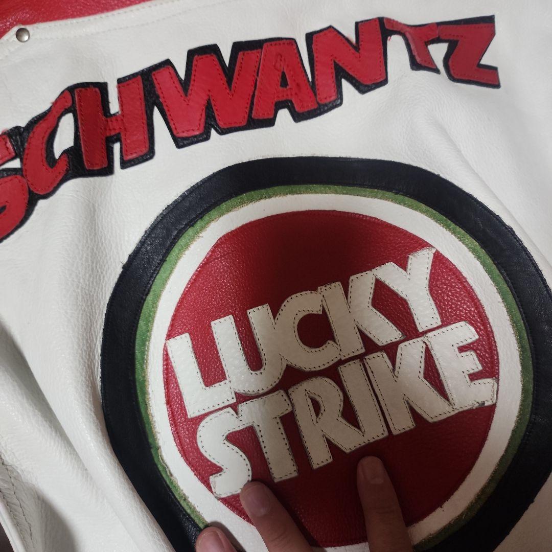 SCHWANTZ　LUCKY STRIKE　SUZUKI　レザージャケット　3L