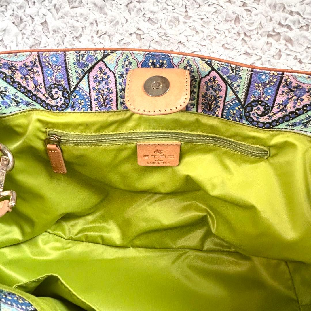 希少 ETRO エトロ ペイズリー 2way ショルダーバッグ トート マルチ