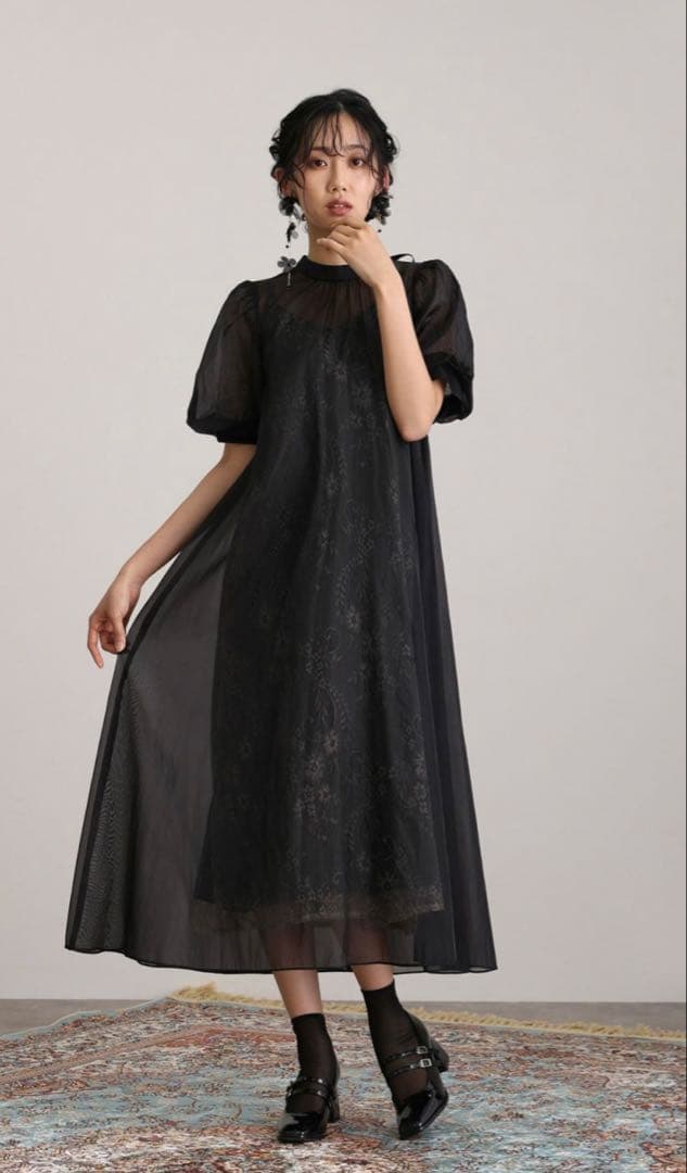 atro 結婚式 パーティー オケージョンドレス マタニティ シアー Aライン