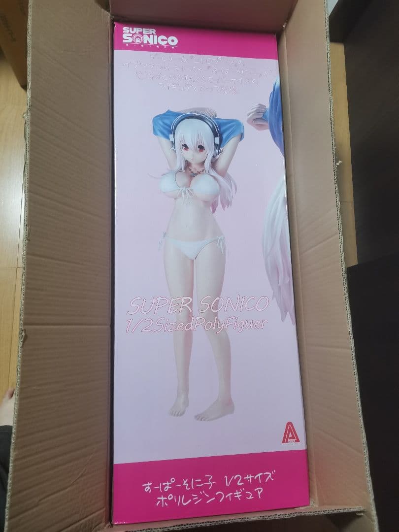 【破損あり】すーぱーそに子　1/2　ポリレジンフィギュア 　ジャンク