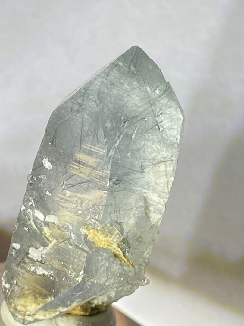 ブルークォーツ　ブラジル　原石　ポイント　天然石