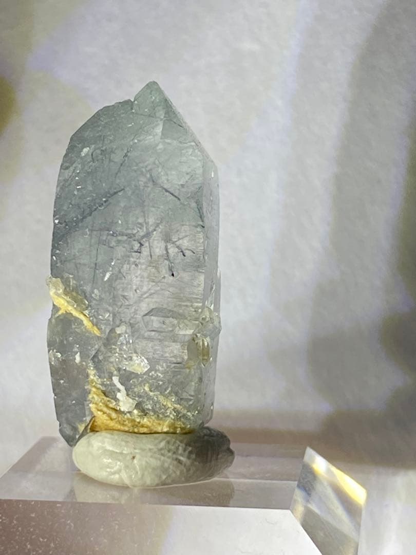 ブルークォーツ　ブラジル　原石　ポイント　天然石