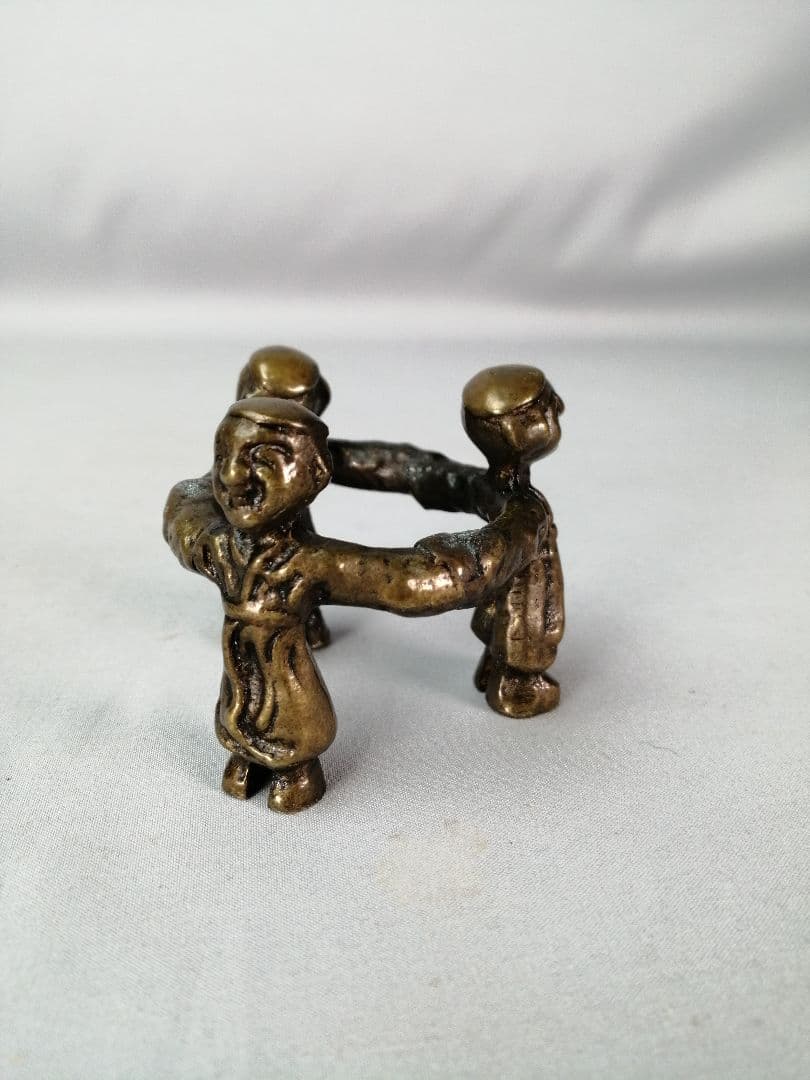 【茶事具】金森紹栄造　唐銅七種蓋置　蓋置　蓋置197