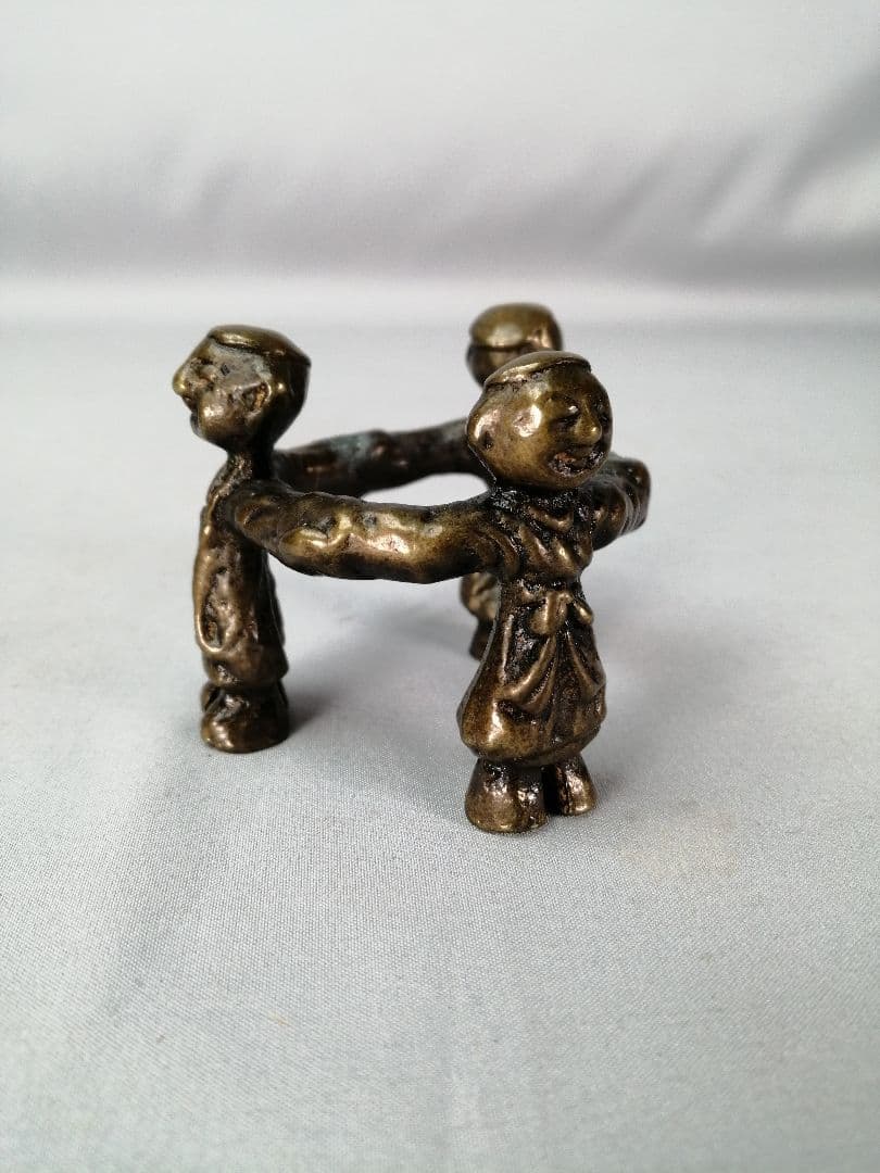 【茶事具】金森紹栄造　唐銅七種蓋置　蓋置　蓋置197