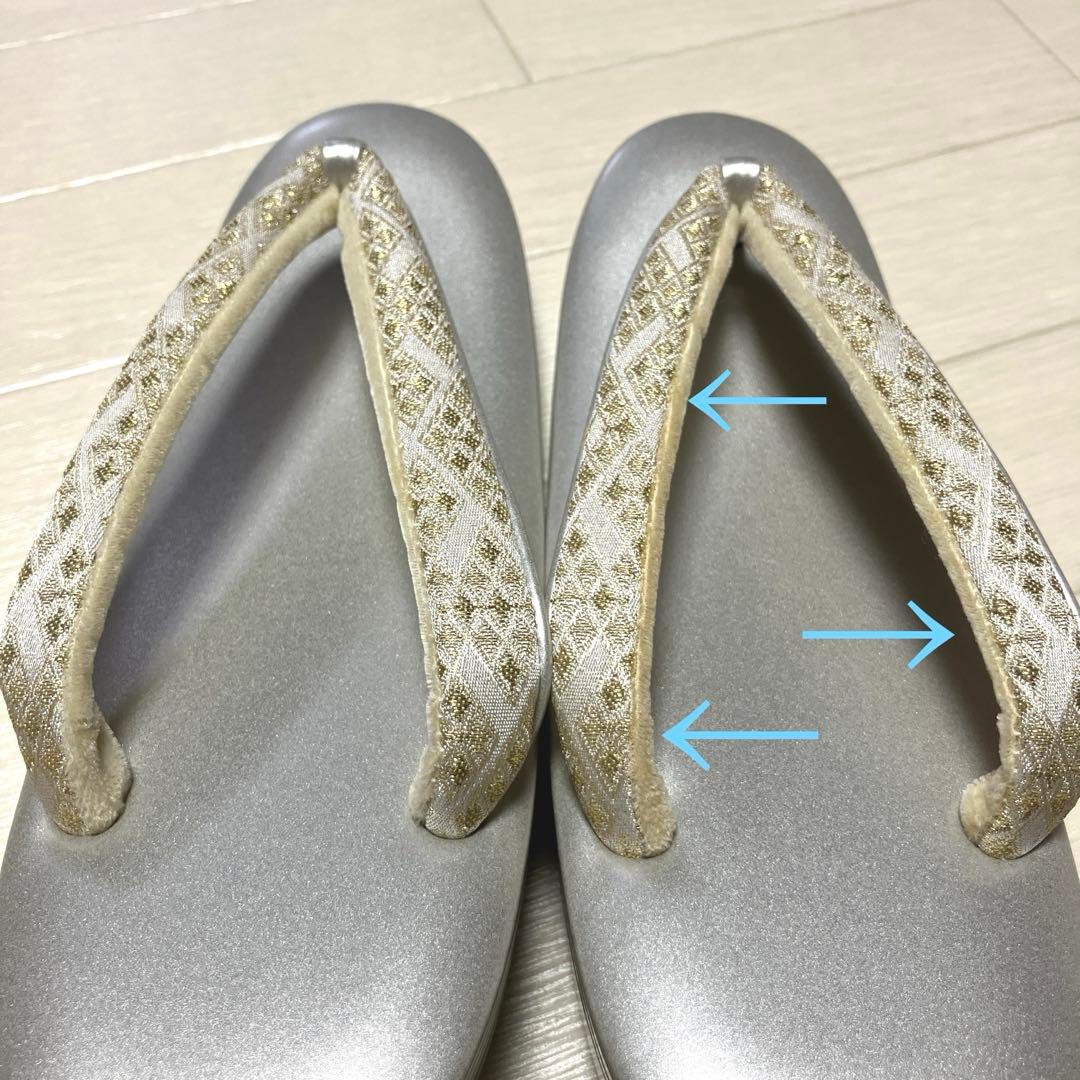 《未使用》沙織ブランド　草履バッグセット　フォーマル　バールトーン加工　Lサイズ