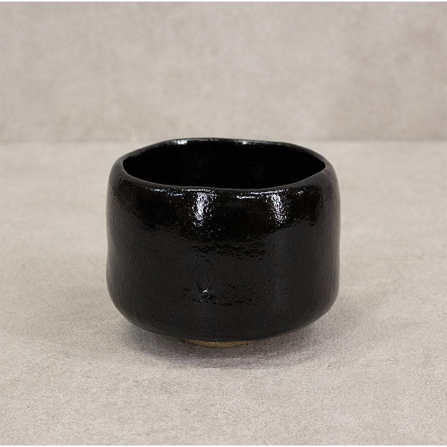 三代 佐々木昭楽 覚入写し 黒楽茶碗 共箱 共布 栞付 茶道具 抹茶茶碗