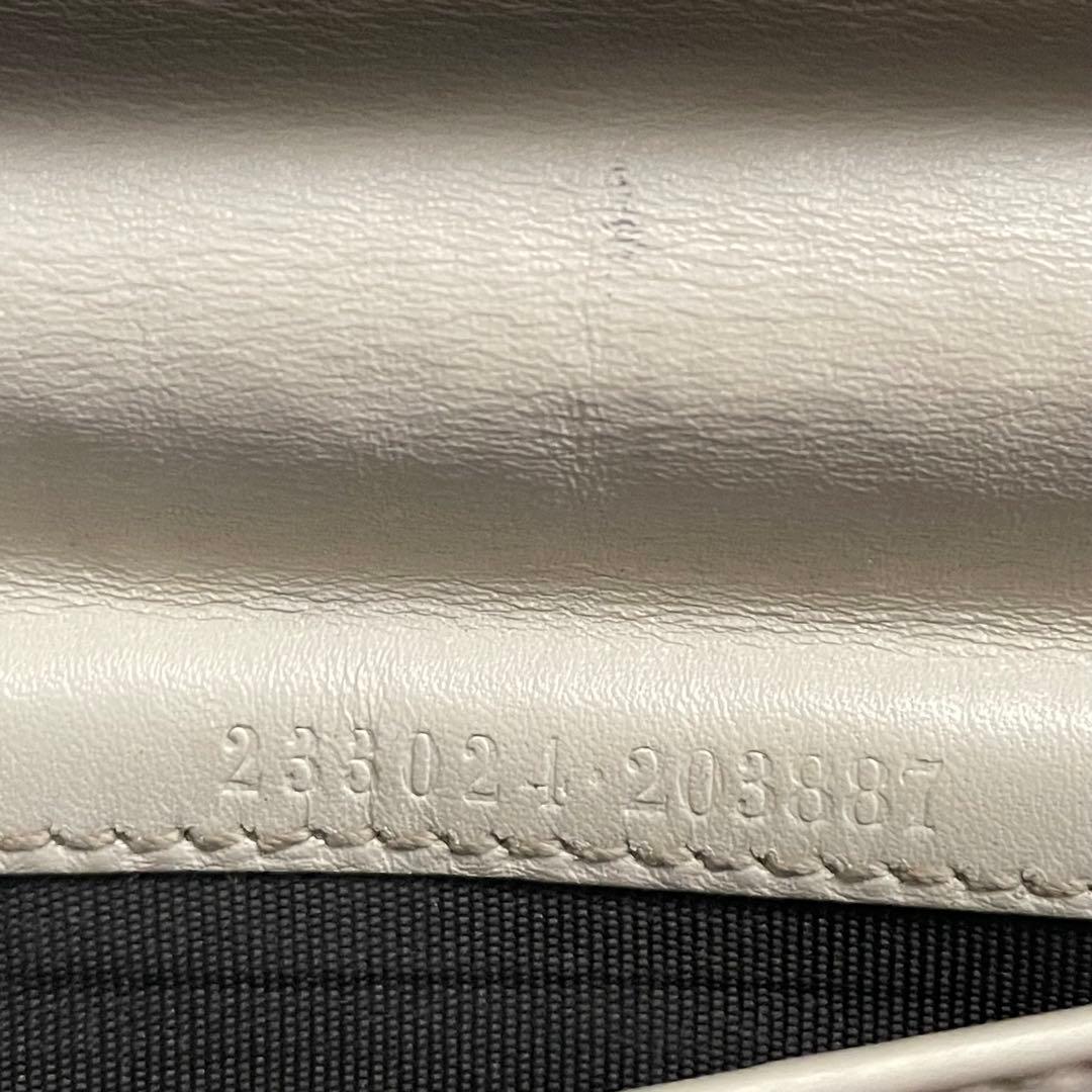 GUCCI グッチ　GGキャンバス　長財布　L字ファスナー　美品　0108-⑤