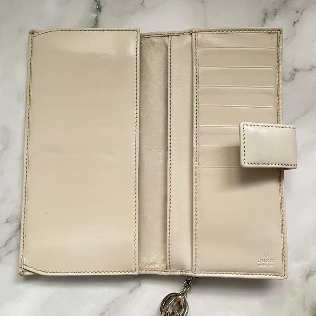 GUCCI グッチ　GGキャンバス　長財布　L字ファスナー　美品　0108-⑤