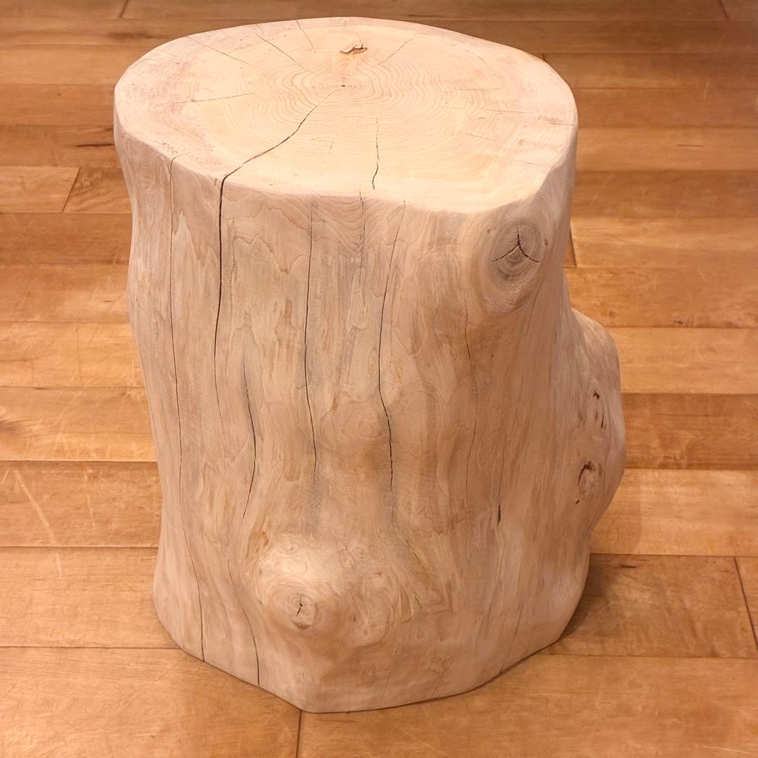 槙　丸太　椅子 スツール　No.1406