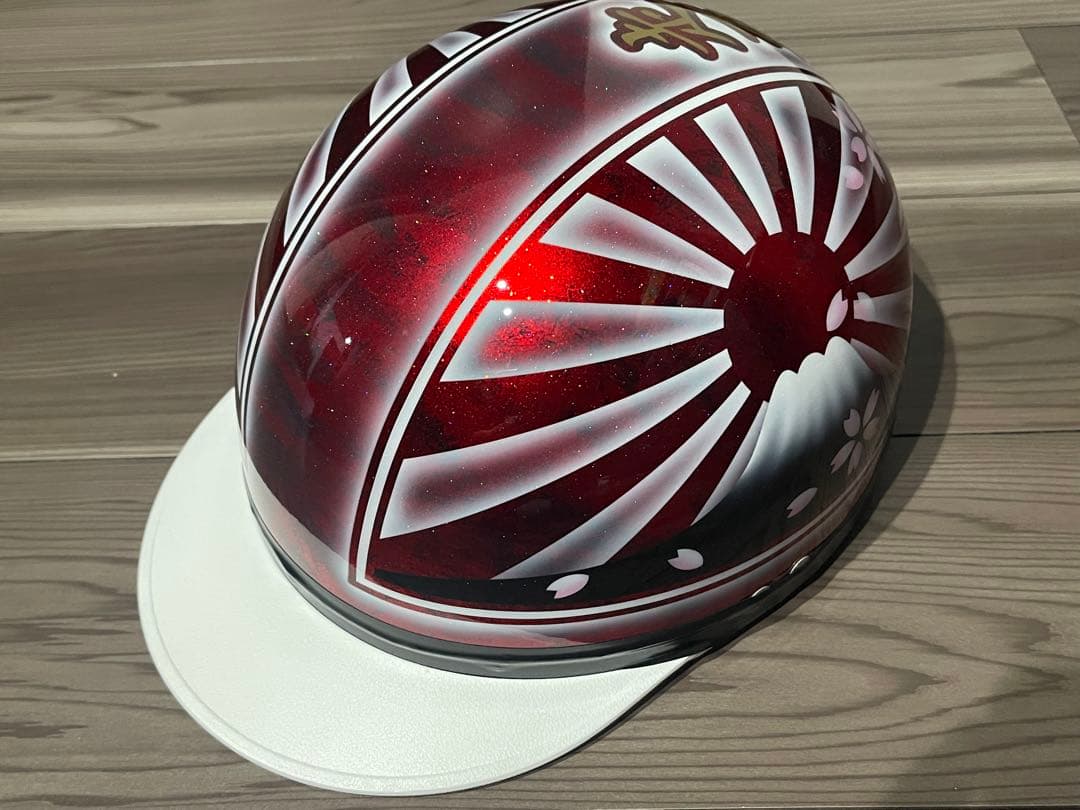 三つボタン 富士日章 コルク半 ヘルメット 旧車會 暴走族 ゼファー400