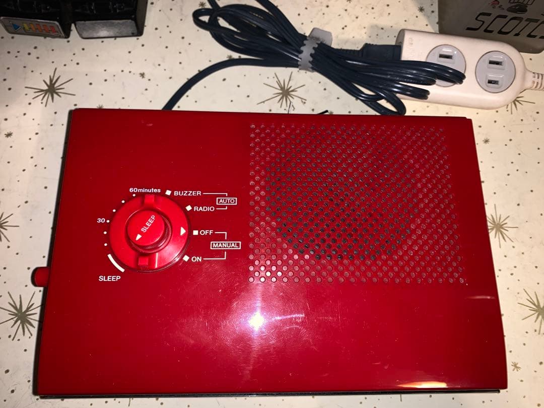 昭和レトロ　動作品　ソニー　SONY ラジオ付　パタパタ時計　スペースエイジ