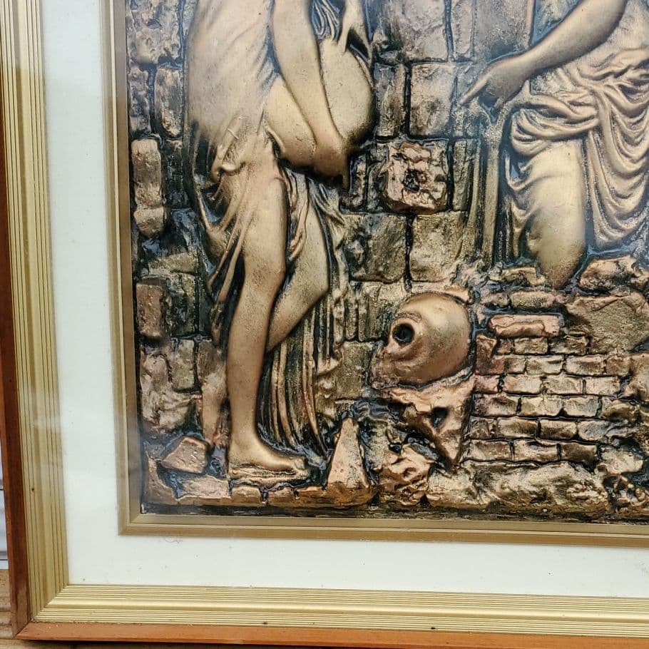 銅板　飾り　額