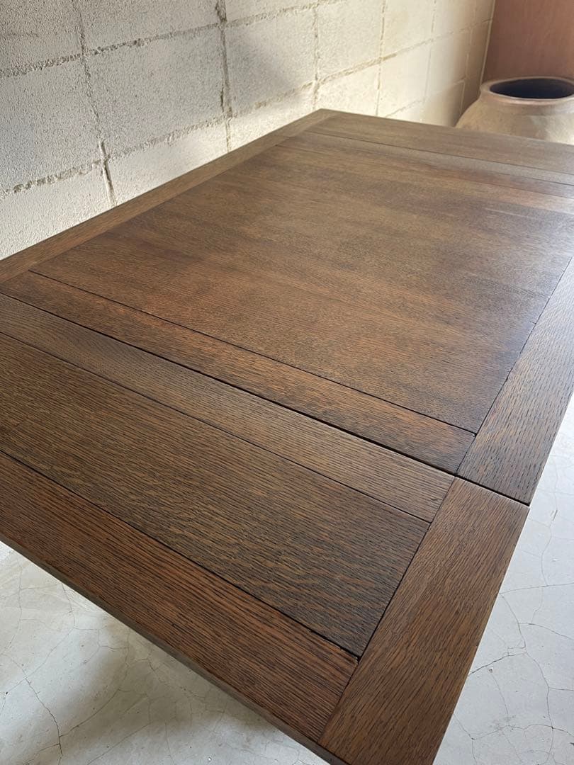 アンティーク　英国　ドローリーフテーブル　オーク材　伸長式　エクステンション