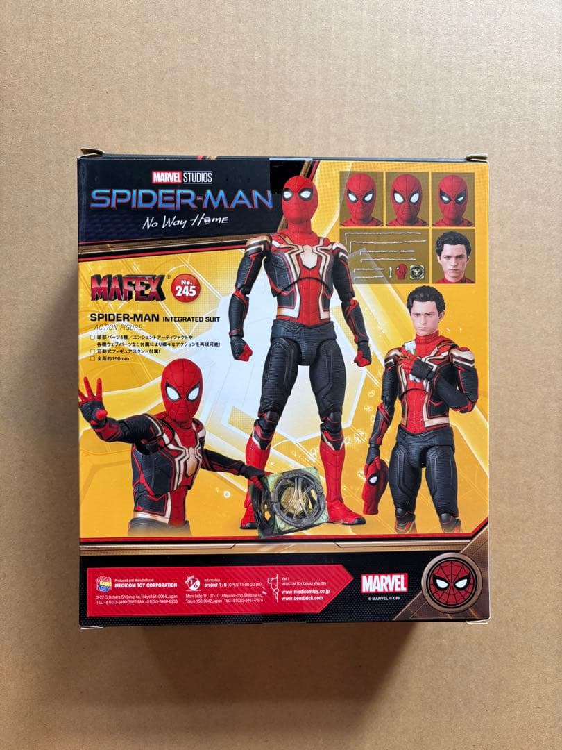 アメコミ MAFEX No.245 SPIDERMAN INTEGRATED SUIT