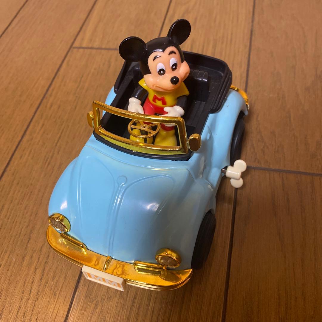 ディズニー ミッキーマウス フォルクスワーゲン ミニカー ゼンマイ