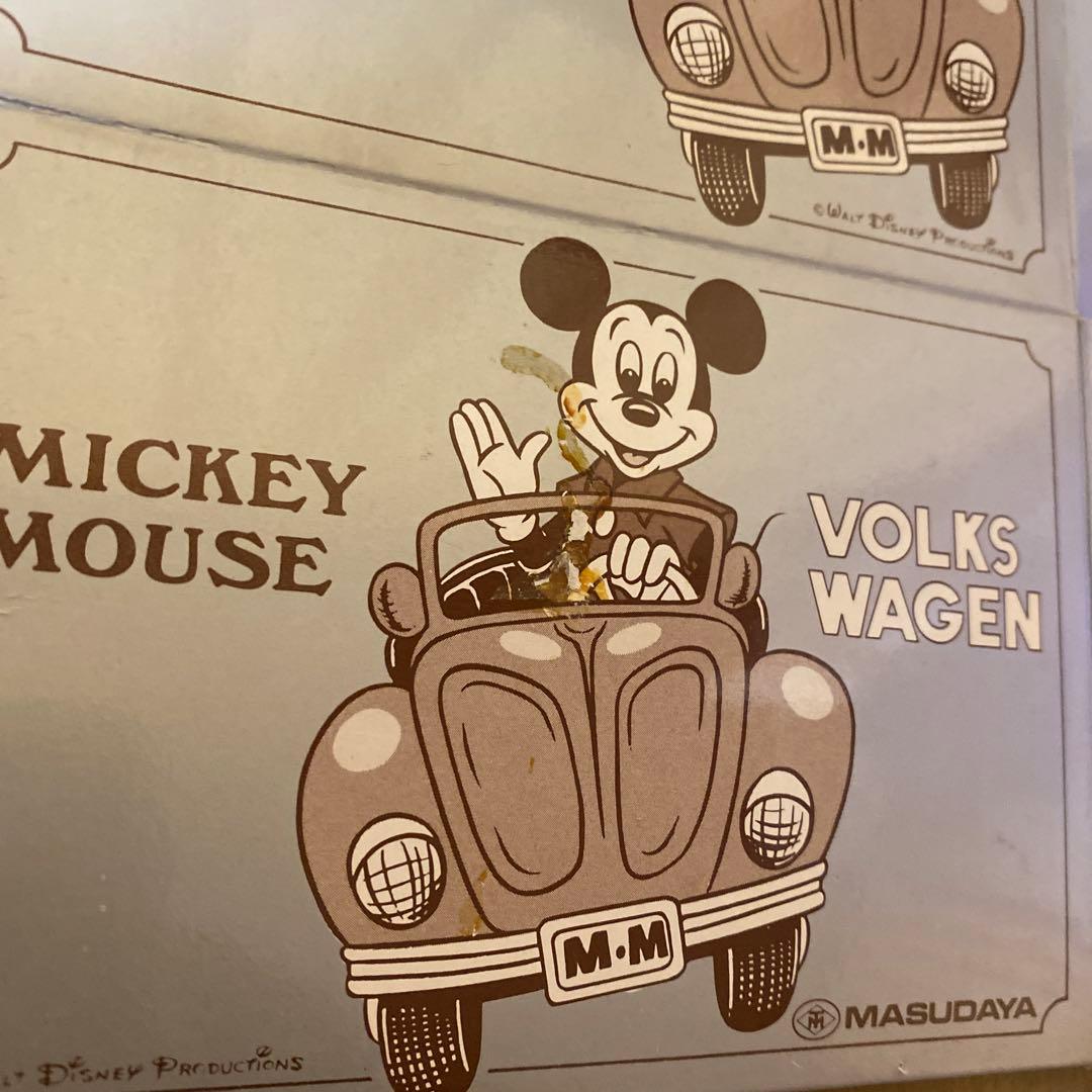 ディズニー ミッキーマウス フォルクスワーゲン ミニカー ゼンマイ