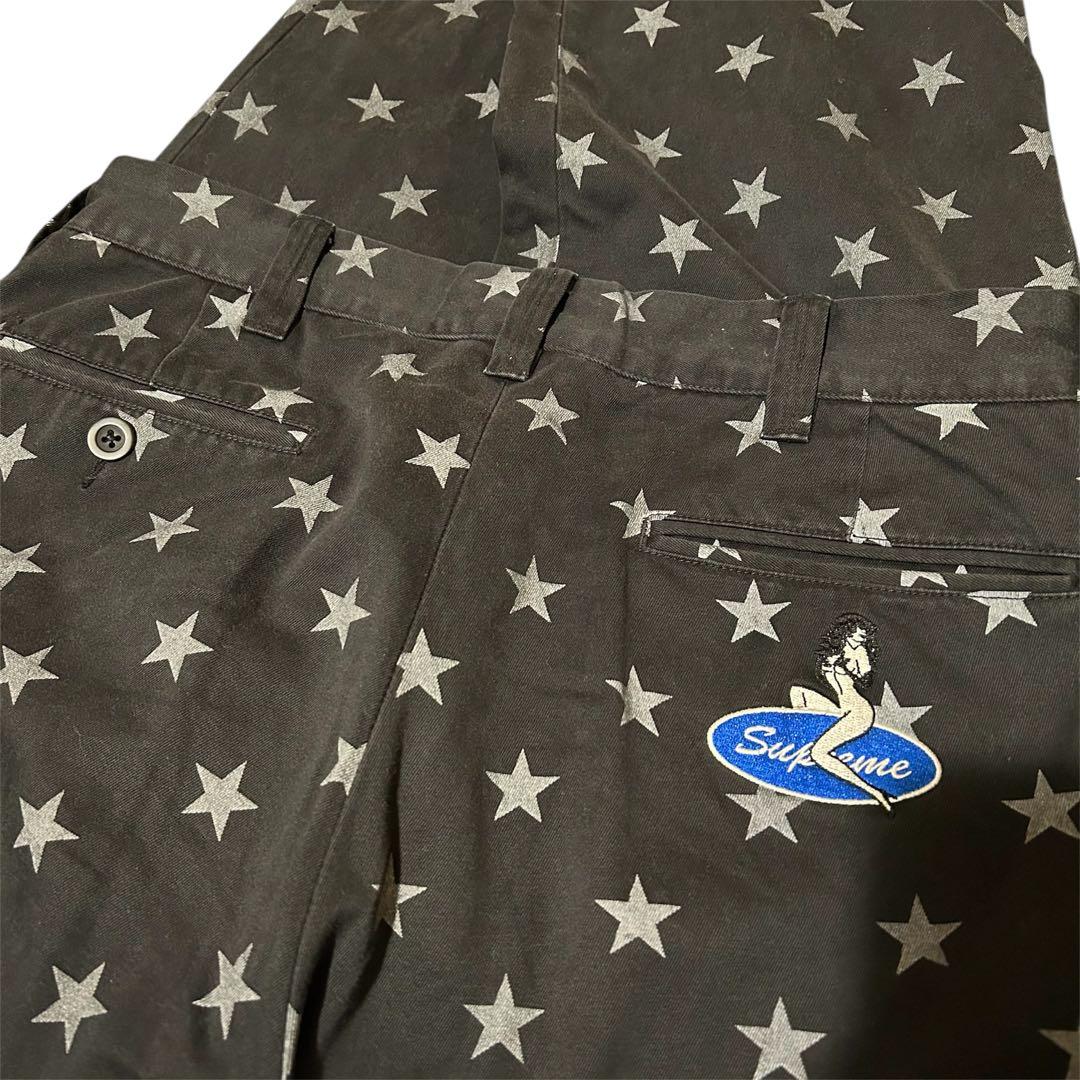 パンツ supreme chino pants star 30 black