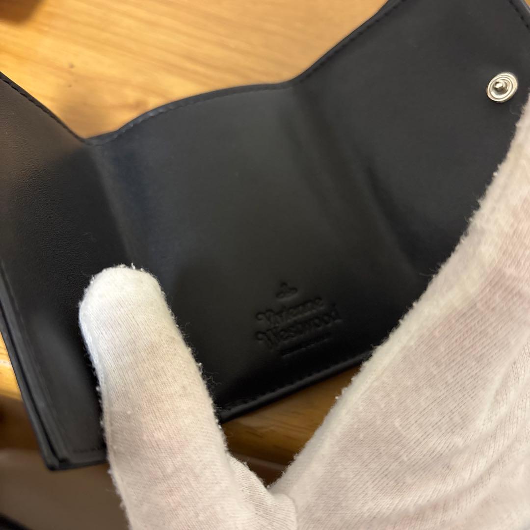 Vivienne Westwood ブラック 三つ折り財布