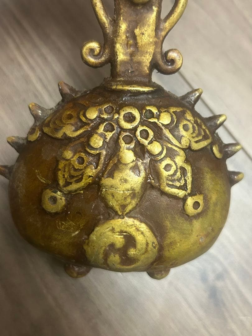 銅鐘 古鰐口 古銅製 江戶時代 古董