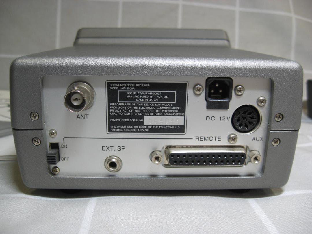 AOR AR-3000A 広帯域受信機 ワイドレシーバー 動作品