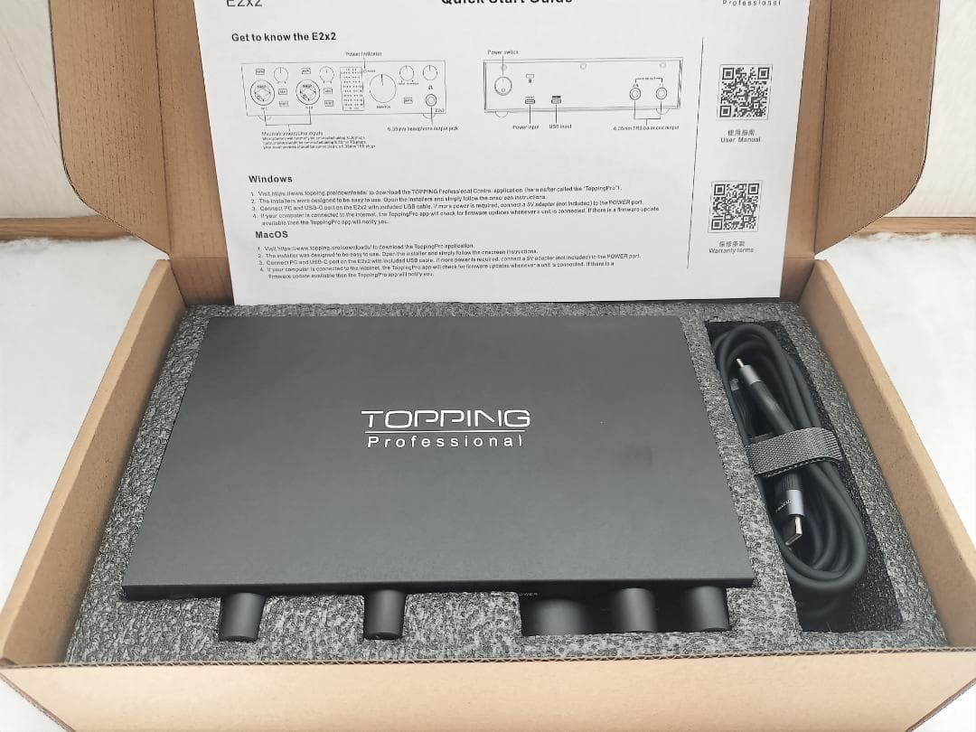 TOPPING E2X2 USBオーディオインターフェイス