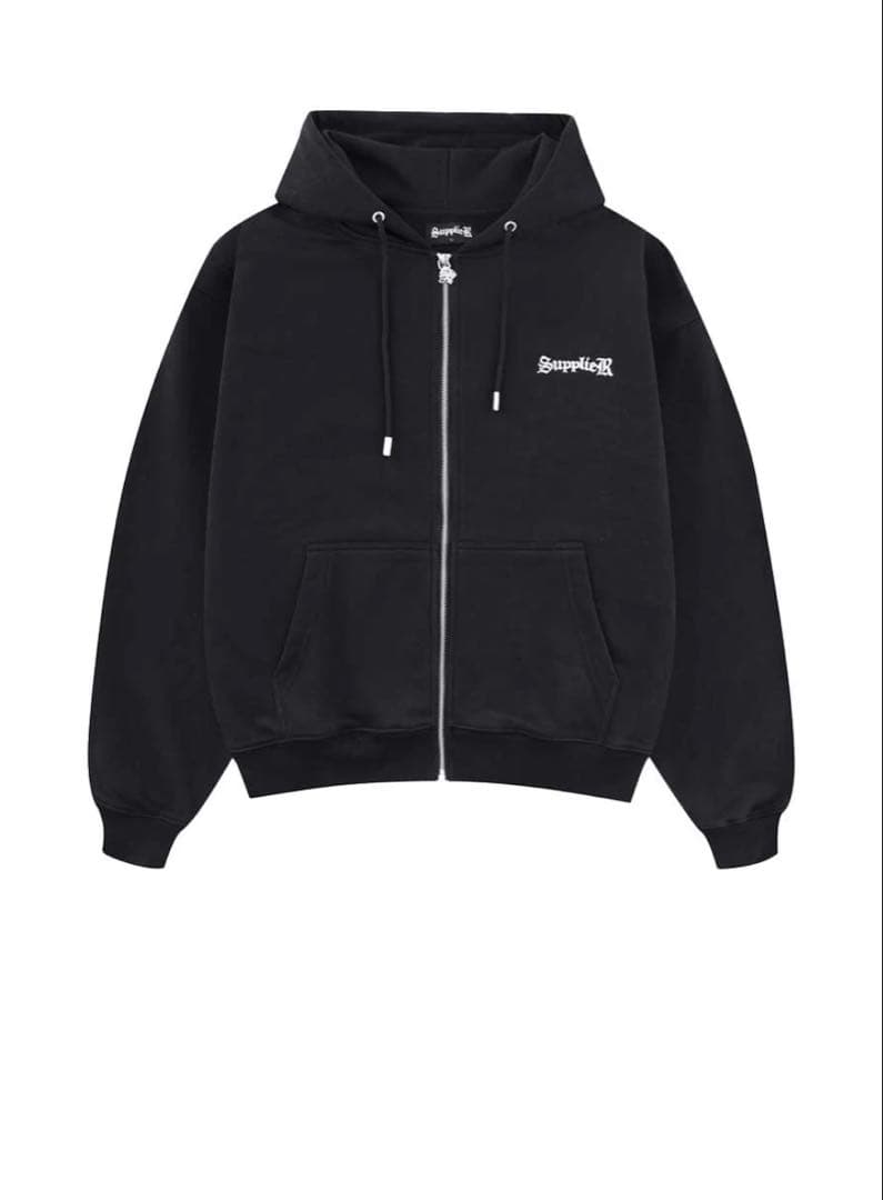 supplier zip hoodie ブラック 大幅値下げ
