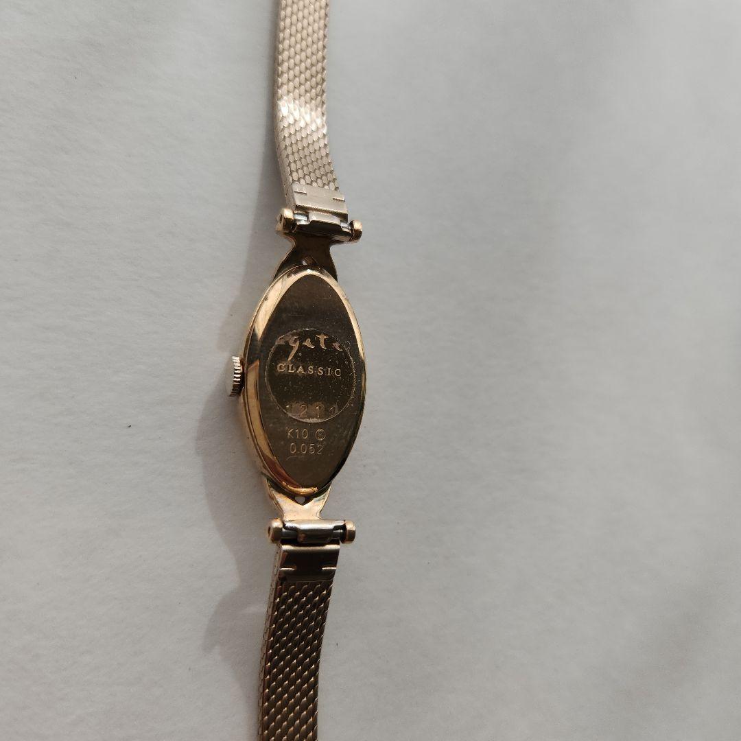 アガットオーバルフェイスジュエリーウォッチ