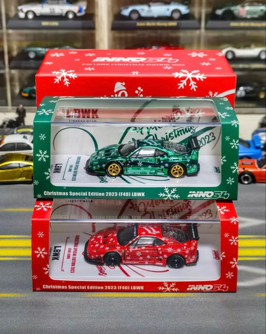 Inno64イノモデル フェラーリFERRARIF40 CHASE+NORMAL