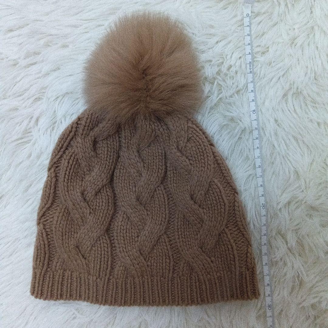 ✨️極美品✨️ マックスマーラ ニット帽 カシミヤ フォックスファー 白タグ