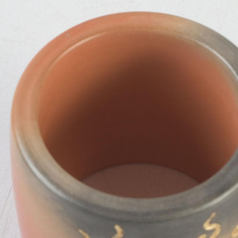 茶道具　雲華焼　風炉師　山崎宗元作　宝珠透かし蓋置　共布共箱　V　9667