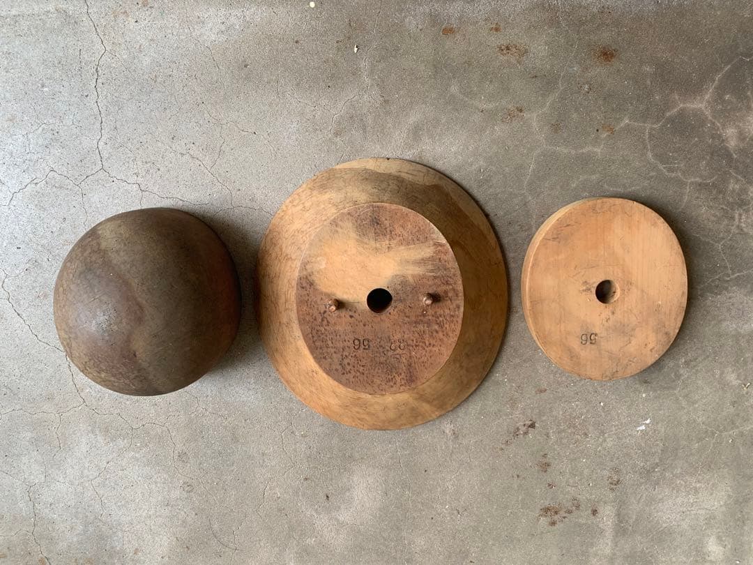 帽子 木型 クラウン ベン ブリム 56cm 3点セット