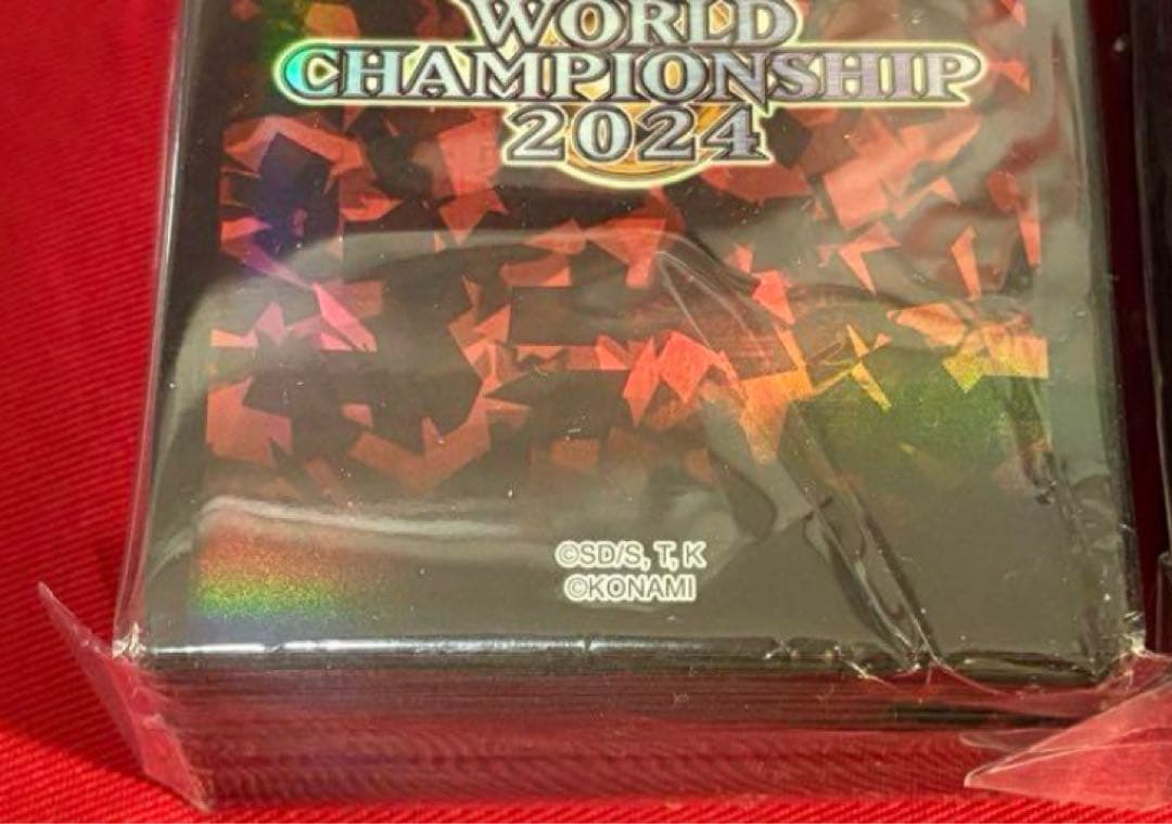 【新品未開封】遊戯王 wcs 2024 スリーブ 赤 レッド　100枚
